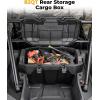 imageKEMIMOTO UTV Rear Cargo Box 82QT Compatible with 202420252026 Polaris RZR XP 10004 1000 UltimateSportPremium Rear Bed Storage Box Water Resistant with Two Lockable Latches Replace 288961182QT