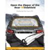 imageKEMIMOTO UTV Rear Windshield with Zipper Window  Soft Waterproof 2in1 Compatible with Polaris RZR 570 RZR Trail 570 2014 800 S 800 900
