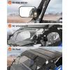 imageKEMIMOTO Upgraded X3 Upper Door Side Window Compatible with 20172025 CanAm Maverick X3 2Seater Model Quality Zipper Keep Warm and Dry Waterproof Windproof Work with Side Mirror Windshield RoofX3 WINDOW