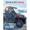 imageKEMIMOTO Upgraded Zipper Soft Doors UTV Cab Enclosure WaterResistant Compatible with Polaris Ranger XP 1000 20172025 Ranger 1000 20202025