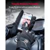 imageKEMIMOTO Winter Motorcycle Gloves for Men Women Cold Weather Waterproof Warm ATV Riding Carbon Fiber Hard Knuckle Touch Screen Windproof Gauntlet Gloves AntiSlipBlack