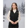 imageKEMIMOTO Womens Heated Vest Electric Warming VestV Neck with Inner Pocket Lightsout DesignBattery Not IncludedBlack