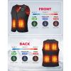 imageKEMIMOTO Womens Heated Vest Electric Warming VestV Neck with Inner Pocket Lightsout DesignBattery Not IncludedBlack
