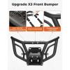 imageKEMIMOTO X3 Front Bumper Spotlight Ready Compatible with CanAm Maverick X3MaxTurboRRR 20172025 OEM Replace 715002878 Heavy Duty