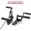 imageKemimoto Street Bob Forward Controls Complete Kit Pegs Levers Linkage Compatible with Street Bob Street Bob FXBB FXBBS Low Rider FXLR FXLRS and Super Glide 2018 2019 2020 2021 Black