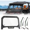 imageKEMIMOTO 1923 XP 1000 Glass Windshield with 2 Manual Wipers Scratch Resistant Compatible with 20192023 Polaris RZR XP 1000  RZR XP Turbo Vent Front Full Window High Sheerness