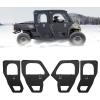 imageKEMIMOTO Framed Door Kit Compatible with Can Am Defender Max HD 7 8 9 10 20222025 PVC Oxford Fabric YKK Zipper UTV Cab Enclosure Front and Rear Doors with Steel Frame