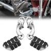 imageKEMIMOTO Motorcycle Highway Pegs Foot Pegs for Sportster Softail Dyna Electra Glide Road King Street Glide with 125quot Engine Guard 1 14 Highway BarChrome