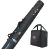 imageKEMIMOTO Ski Bag and Boot Bag Combo Snowboard Bag Padded Ski Bags for Air Travel Snow Ski Bags Fit Skis Up to 200cm Ski Double Bag ComboBlue