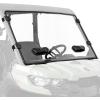 imageKEMIMOTO Vented Front Windshield Compatible With 20162025 CanAm Defender HD5HD8HD10MAX ScratchResistant Hard Coated Clear Polycarbonate with Adjustable Black Vent PanelPreinstalled Bulb Seal