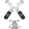 imageKemimoto Motorcycle Highway Pegs Foot Peg for Softail Sportster Touring Electra Road Glide Road King Street Glide Chrome F Short Angled