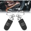 imageKemimoto Motorcycle Highway Pegs Foot Rest Compatible with Road King Street Glide all motorcycle pegs Engine Guard ChromeChrome