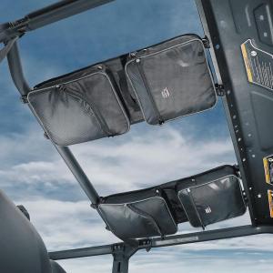 imageKEMIMOTO 2PCS Overhead Roof Bags Storage Bag Compatible with CanAm Defender HD 57 89 10 DPS XT XMR Max 20162024 LargeCapiticy 1680D WaterResistant Rooftop Bags B011316401BK