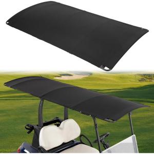 imageKEMIMOTO Canvas Golf Cart Sun Top 85quot Extended Golf Cart Roof Mounting Brackets Included Compatible with Club Car Precedent Onward Tempo