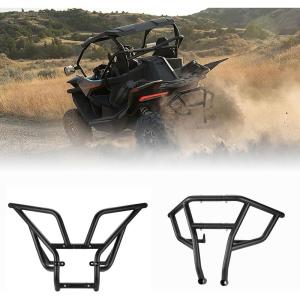 imageKEMIMOTO Front and Rear Bumper Brush Guard Compatible with 20222024 CFMOTO ZForce 950 HO  950 HOEX 20202022 ZForce 950 Sport Accessories  Heavy Duty Steel Tubing Black