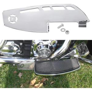 imageKEMIMOTO Motorcycle Rider Footboard Heel Guard for Road King Road Glide Electra Street Glide Ultra Limited FLHTK FLSTF Tri Ultra Chrome