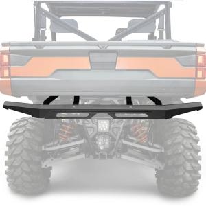 imageKEMIMOTO Rear Bumper Brush Guard ImpactResistant Heavy Duty Steel Compatible with Polaris Ranger 1000XP 1000CrewPremiumNorthStar 201820252882529 Tow Hitch Ready ampamp No Drilling Required