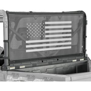 imageKEMIMOTO Rear Window Net Compatible with CFMOTO UForce 10001000 XL 20192024 Sun Shade Back Window Rear Net Mesh Dust Screen with Old Glory Flag Print 1000 Accessories