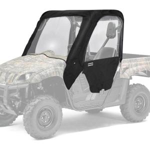 imageKEMIMOTO UTV Soft Upper Doors Cab Enclosure Compatible with Rhino 450660700 with Half Door UTV Cab Enclosure Mirror Side Hole PVC HeavyDuty 900D Windshield Rear Windshield