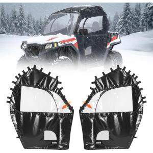 imageKEMIMOTO Upgraded Soft Doors YKK Zippers Compatible with RZR 570 20142020 RZR Trail 570 20212022 800 and S 800 900 2014  Soft UTV Cab Enclosure Fits Windshields Side Mirrors ampamp Roofs