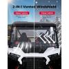 imageKEMIMOTO 2024 XP 1000 Vented Windshield 2IN1 PreInstalled Rubber Strip Compatible with Polaris RZR XP 1000RZR XP S 10004 20242026 HardCoated PC Less Fog Front Full Window 2884542