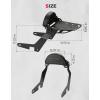 imageKEMIMOTO Motorcycle Passenger Backrest Sissy Bar with Luggage Rack and Docking Hardware Kits Compatible with FXDLS Low Rider S XL883 Sportster XL883N Iron 883 FXDL Low Rider