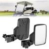 imageKEMIMOTO Golf Cart Side Mirrors No Drilling Golf Cart Rear View Mirror 180 Degree Rotation Universal Fits 075125 inch Square Tube Compatible with EZGO Club Car Drive2
