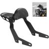 imageKEMIMOTO Motorcycle Passenger Backrest Sissy Bar with Luggage Rack and Docking Hardware Kits Compatible with FXDLS Low Rider S XL883 Sportster XL883N Iron 883 FXDL Low Rider