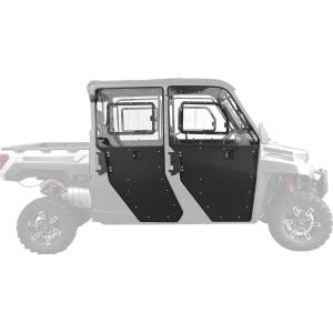 imageKEMIMOTO 2IN1 Convertible UTV Doors with Vented Window Compatible with Polaris Ranger Crew XP 1000 20182026 Removable PC Upper Windows amp PP Lower Door Panels 4Door Set