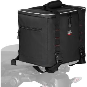 imageKEMIMOTO Motorcycle Insulated Food Bag Cooler Bag Keep Food Warm Tail Bag Waterproof Tail Bag 20L Large Capacity with 900D Waterproof PVC Layer Portable Waterproof Beverage Cooler Bag for Long Rides