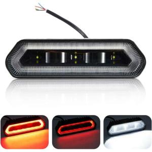 imageKEMIMOTO UTV Chase LED Tail Light Chase Brake Light Bar with 5 ModesStrobe Courtesy Reverse Running and Brake Compatible with Polaris RZR Ranger CanAm Maverick X3175 to 2 Roll Bar