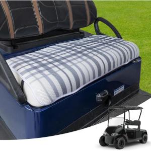 imageKEMIMOTO Universal Golf Cart Seat Towel Blanket Covers for All Weather Compatible with EZGO Club Car and More 2Seat Golf CartsGray