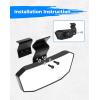 imageKEMIMOTO 105 Width Rear View Mirrors Compatible with Can am Defender HD8 HD9 HD10 20172025 Polaris Ranger 1000 XP 900 570 Midsize 360 Toolfree Adjustment Great Stability Accessoris