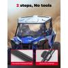 imageKEMIMOTO 2IN1 UTV Front Windshield with Sliding Vented Window Compatible with Talon 1000X 1000R 1000X4 Thick DualCoated PC Material DustFree Clear Full Windshield Windscreen Accessories