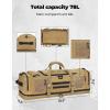 imageKEMIMOTO Hunting Duffle Bag 78L Large Capacity Hunting Tools Range Bags with 2 Pack UTV Roll Cage Helmet Headset Hanger Hook Outdoor