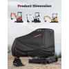 imageKEMIMOTO Mini Excavator Cover Compatible with Kubota U17  Kubota KX0184  Bobcat E17  Bobcat E19  Bobcat E20 Waterproof and Ventilated Cover with Side Zipper