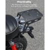imageKEMIMOTO Motorcycle Steel Rear Luggage Rack Compatible with Monkey 125 Z125 20182024 Carbon Steel Cargo Carrier Storage Rack Monkey Accessories
