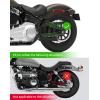 imageKEMIMOTO Motorcycle Swingarm Bag 12L Rivet with Quick Installation and Disassembly Brackets Motorcycle Leather Side Bag Waterproof Compatible with Softail Dyna Low Rider Model