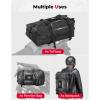 imageKEMIMOTO Motorcycle Tail Bag 35L Totally Waterproof Backpack Motor Saddle Pannier Bag Rear Rack Trunk Travel Luggage for Adventure Sport Street