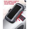 imageKEMIMOTO Motorcycle Tank Bag Phone Holder Pouch with 8 Strong Adsorption Snaps for up to 63 inch Phone Touch Screen GPS Navigation