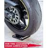 imageKEMIMOTO Motorcycle Wheel Cleaning Stand Portable Wheel Roller Stand Support Parking for Tire Cleaning Wheel