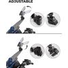 imageKEMIMOTO Motorcycle Windshield Upgraded Aluminum Metal Heightened Windshield Extension Spoiler Clip Universal Adjustable Extension Clips ClearClear