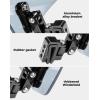 imageKEMIMOTO Motorcycle Windshield Upgraded Aluminum Metal Heightened Windshield Extension Spoiler Clip Universal Adjustable Extension Clips ClearDark Tint