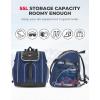 imageKEMIMOTO Ski Boot Bag 55L Waterproof and Snowproof Skiing and Snowboarding Travel Luggage Excellent for Store Ski Boots Skis Snowboards Jacket Helmet Goggles Gloves amp AccessoriesBlue