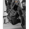 imageKEMIMOTO Swingarm Bag Foldable Expandable 16L Large Capacity with Quick Install Straps Motorcycle Swing Arm Side Bag Waterproof Universal Compatible with Softtail Sportster Street Bob Rebel