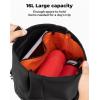 imageKEMIMOTO Swingarm Bag Foldable Expandable 16L Large Capacity with Quick Install Straps Motorcycle Swing Arm Side Bag Waterproof Universal Compatible with Softtail Sportster Street Bob Rebel