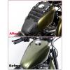 imageKEMIMOTO Tank Cover Motorcycle Fuel Tank Protector Cover Bags Leather Waterproof Fuel Gas Pad Cover Compatible with Sportster Iron 883 Softail Dyna