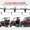 imageKEMIMOTO UTV Rear View Mirror Spring Back Mirrors SXS UTV Mirror Clear View with 15 1652 inch Compatible with Polaris RZRCan Am X3PioneerTalonMuleCFMOTO