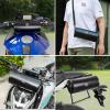 imageKEMIMOTO Universal Motorcycle Handlebar Bag 3L Waterproof with Shoulder Strap Saddlebag Barrel Tool Bag