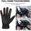 imageKEMIMOTO Winter Sheepskin Leather Gloves for Men Women Touchscreen Warm Soft Cashmere Lined Driving Texting Riding Gloves